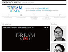 Tablet Screenshot of dreamstate.dailycal.org